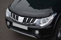 Mitsubishi L200 2015-2024 рр. Дефлектор капоту (2015-2019, EuroCap) фото 1