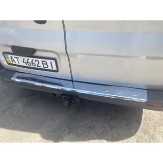 Накладки на задній бампер з загином Carmos V1 (нерж) фото 1