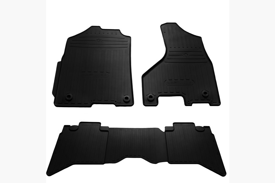 Dodge RAM Гумові килимки Stingray (CrewCab, 4 шт, гума) Image