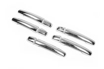 Suzuki Grand Vitara 2005-2017 рр. Накладки на ручки (5 шт, нерж, без чіпа) фото 2