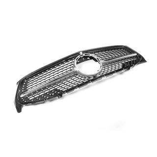 Передня решітка Diamond Silver (для 2019-2022) Mercedes CLA C118 2019- рр. фото 3