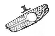 Mercedes C-class W204 2007-2015 рр. Передня решітка Diamond Silver фото 6