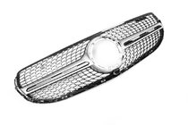 Mercedes GLC coupe C253 2016-2023 рр. Передня решітка Diamond Silver (для Base 2019-2022) фото 2