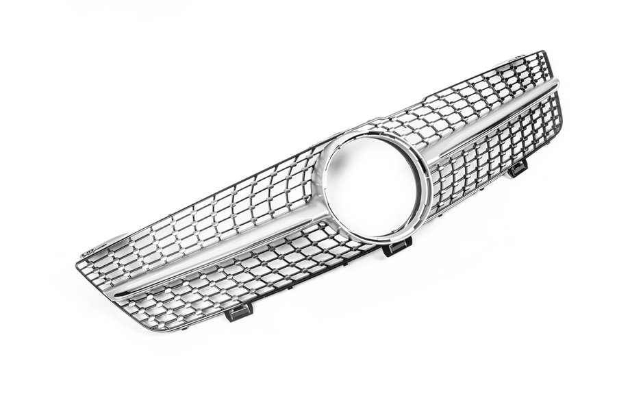 Mercedes CLS C219 2004-2010 рр. Передня решітка (2008-2010, Diamond Silver) Фото 3