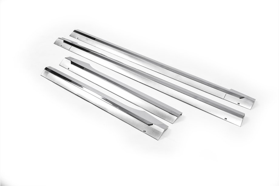 Hyundai Elantra (HD) 2006-2011 рр. Накладки на дверні зовнішні пороги (4 шт, хром) Image