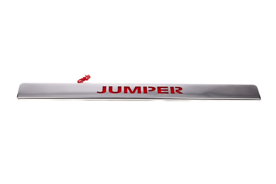 Citroen Jumper 2007-2025 рр. Хром планка над номером LED-червоний (нерж.) Фото 2