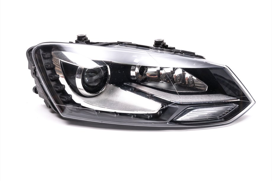 Volkswagen Polo 2010-2017 рр. Передня фара LED (2014-2017, Права, Оригінал, Б.У.) Фото 1