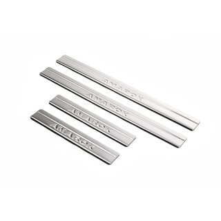 Накладки на пороги OmsaLine (4 шт, нерж) Volkswagen Amarok 2010-2022 рр. фото 1