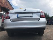 Skoda Rapid 2012-2019 рр. Кромка багажника (нерж) фото 2