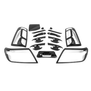 Комплект накладок (чорний ABS) Nissan Navara/NP300 2016- рр. фото 1