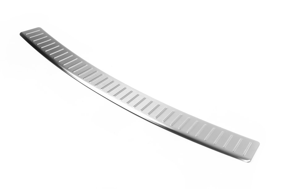 Volkswagen Touran 2010-2015 рр. Накладка на задній бампер OmsaLine Мат (нерж) Image