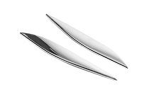 BMW 3 серія E90/E91 2005-2011 рр. Хром накладки на капот (вії вище фар) фото 2