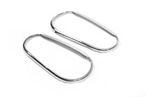 Volkswagen Golf 4 1997-2006 рр. Накладки на фари окуляри V3 (2 шт., пласт) фото 2