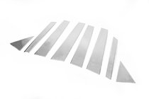 Hyundai Tucson TL 2016-2021 рр. Накладки на стійки (нерж) фото 2