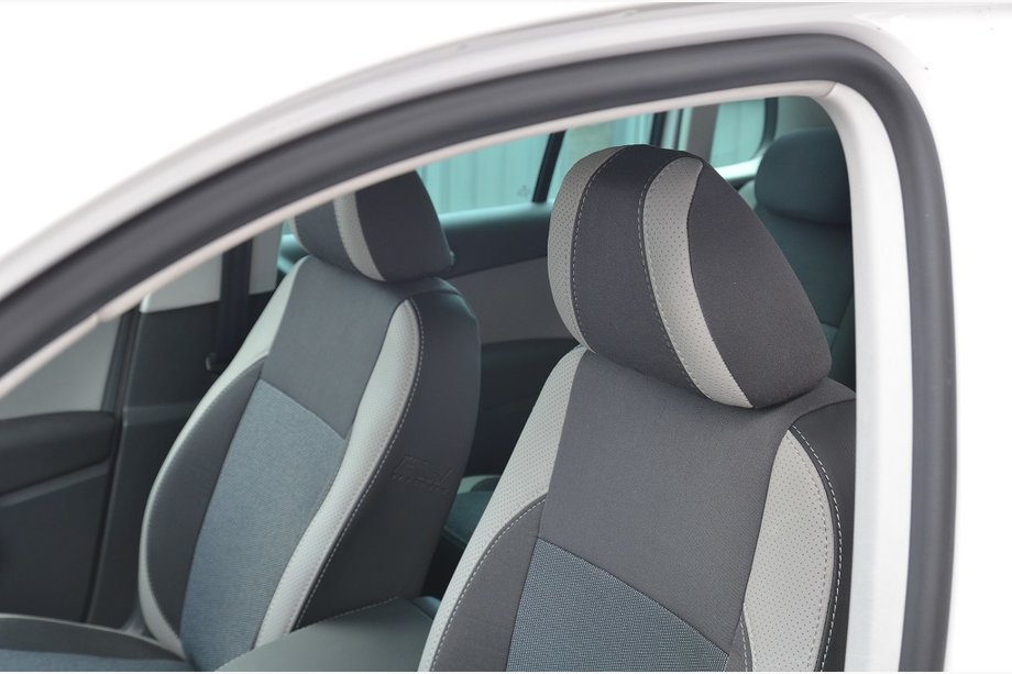 Volkswagen Tiguan 2007-2016 рр. Авточохли (Кожзам↗тканина, Premium) Фото 2