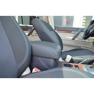 Авточохли (кожзам↗тканина, Premium) Mitsubishi Pajero Wagon III 1999-2006 рр. фото 4