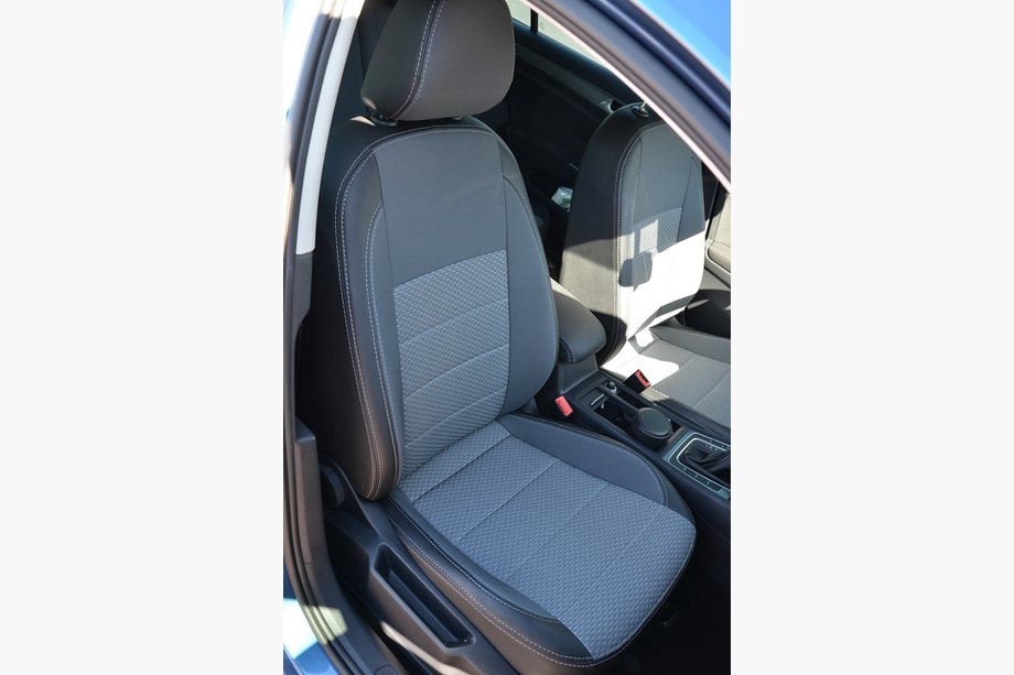 Volkswagen Golf 7/E-Golf 2012-2020 рр. Авточохли (кожзам↗ткань, Premium) Фото 11