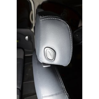 Авточохли (кожзам↗тканина, Premium) Mercedes Citan 2013-2021 рр. фото 2