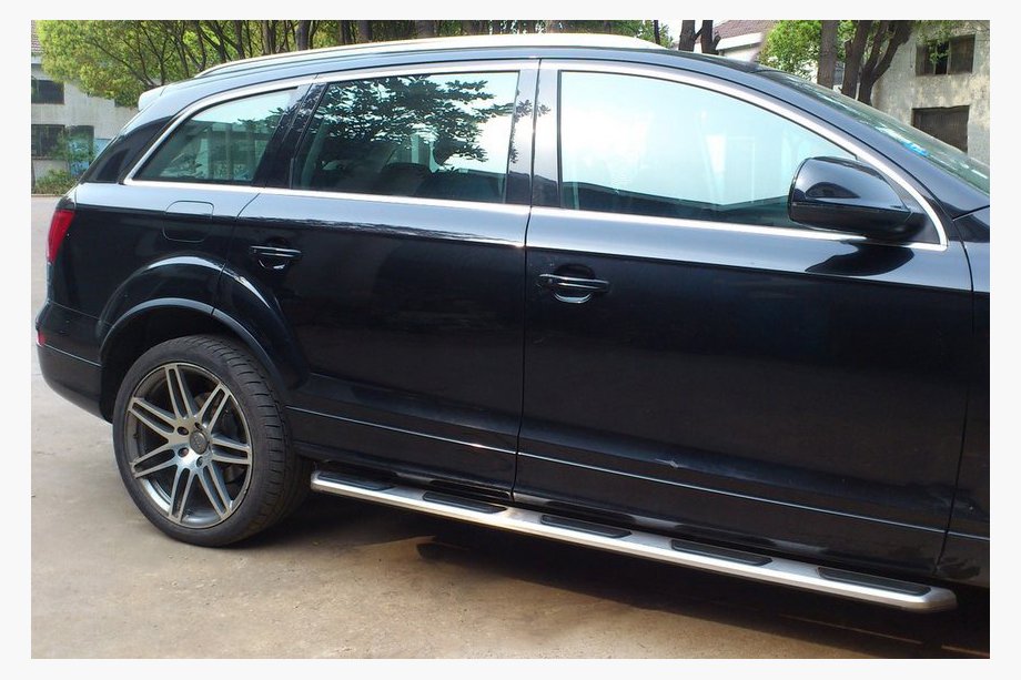 Audi Q7 2005-2015 рр. Бокові пороги OEM (2 шт., Алюміній) Image
