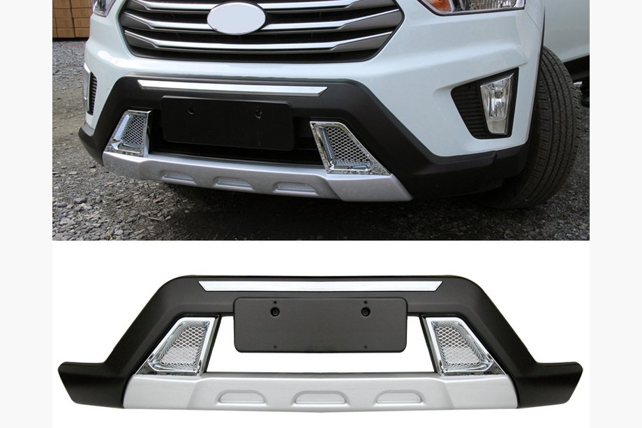 Hyundai Creta 2014-2020 рр. Передня і задня накладки (2 шт) Фото 1