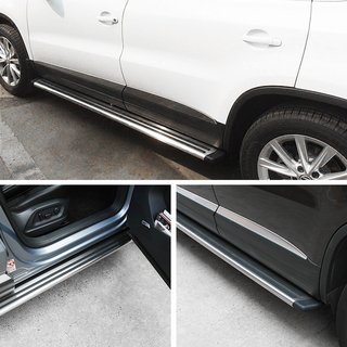 ОРИГІНАЛ! Бокові пороги (2 шт, алюм) Volkswagen Tiguan 2007-2016 рр. фото 1