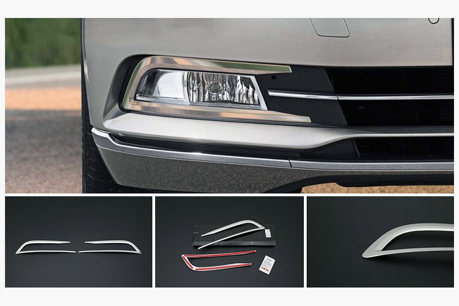 Накладки на противотуманки 2015-2018 (2 шт, нерж) Image