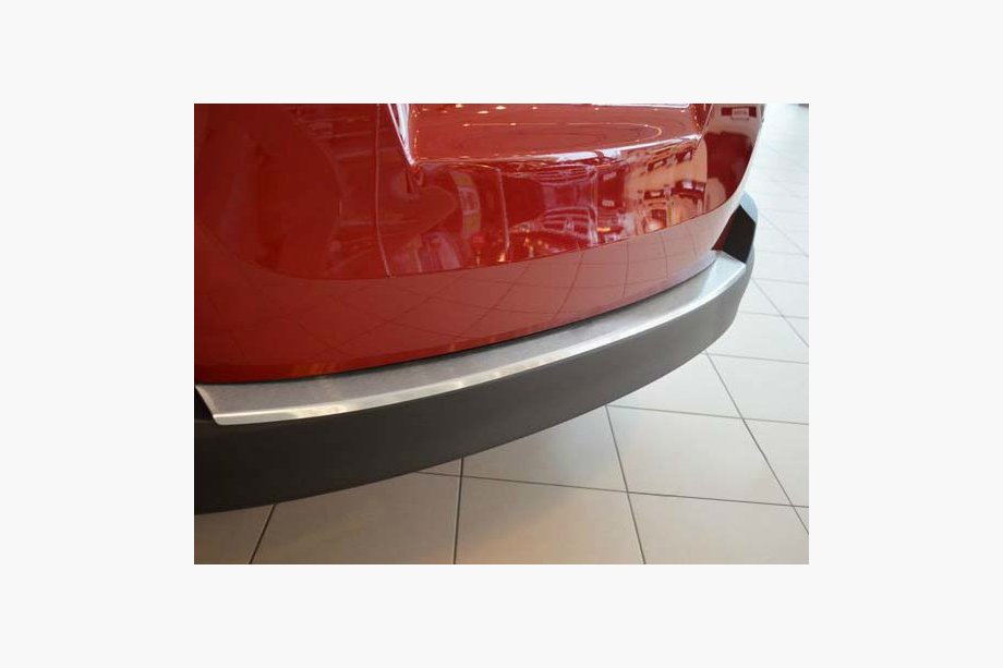 Toyota Rav 4 2013-2018 рр. Накладка на задній бампер з загином Натанико (нерж) Фото 2