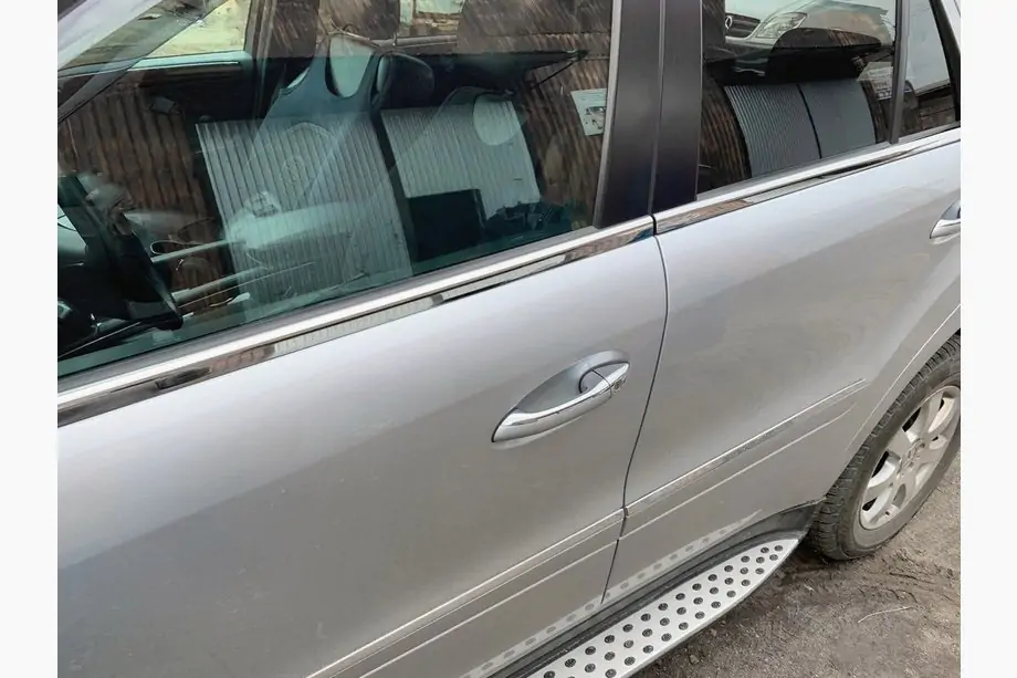 Mercedes ML W164 2005-2011 рр. Зовнішня окантовка вікон (4 шт, нерж) Image
