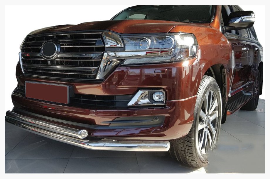 Toyota Land Cruiser 200 2007-2021 рр. Передня дуга ST014 (2015+, нерж.) Image