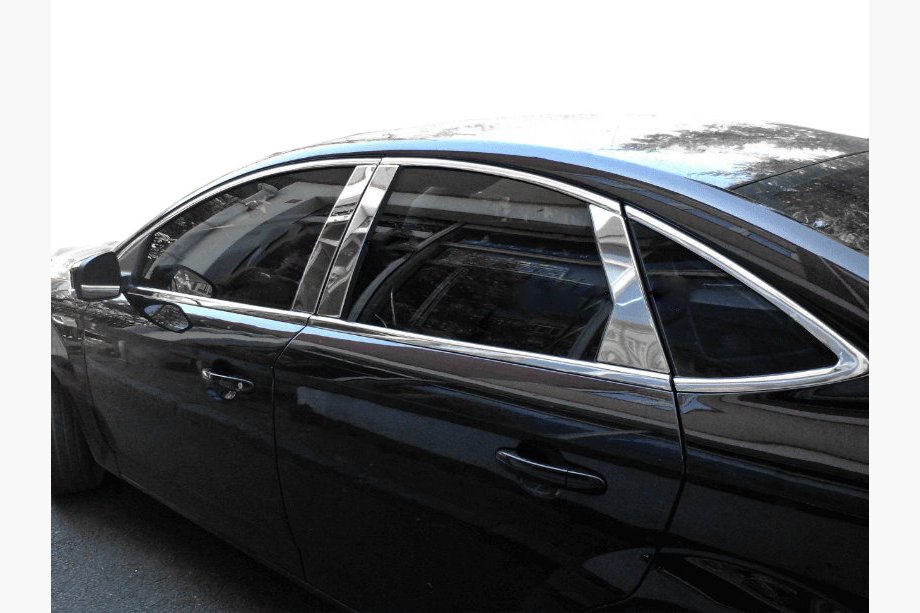 Ford Mondeo 2014-2022 рр. Молдинг дверних стійок (нерж) Image