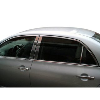 Накладки на стійки (нерж) Toyota Corolla 2007-2013 рр. фото 1