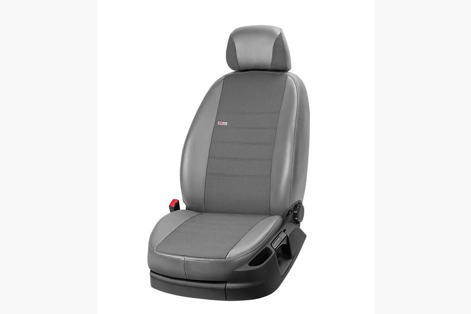 Citroen Jumpy 1996-2007 рр. Авточохли екошкіра+тканина+антара Eco Comfort (8 чи 9 місць) Фото 3