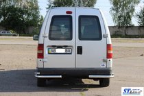 Peugeot Expert 1995-2007 рр. Задні подвійні куточки AK003-подвійний (нерж) фото 2