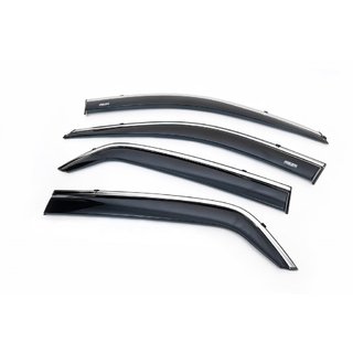 Вітровики з хромованим молдингом (4 шт, Niken) фото 3