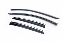 Вітровики з хромованим молдингом (HB, 4 шт, Niken) фото 2