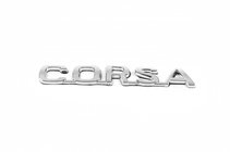 Opel Corsa C 2000-2006 рр. Напис Corsa 12.5см на 2.0см фото 1