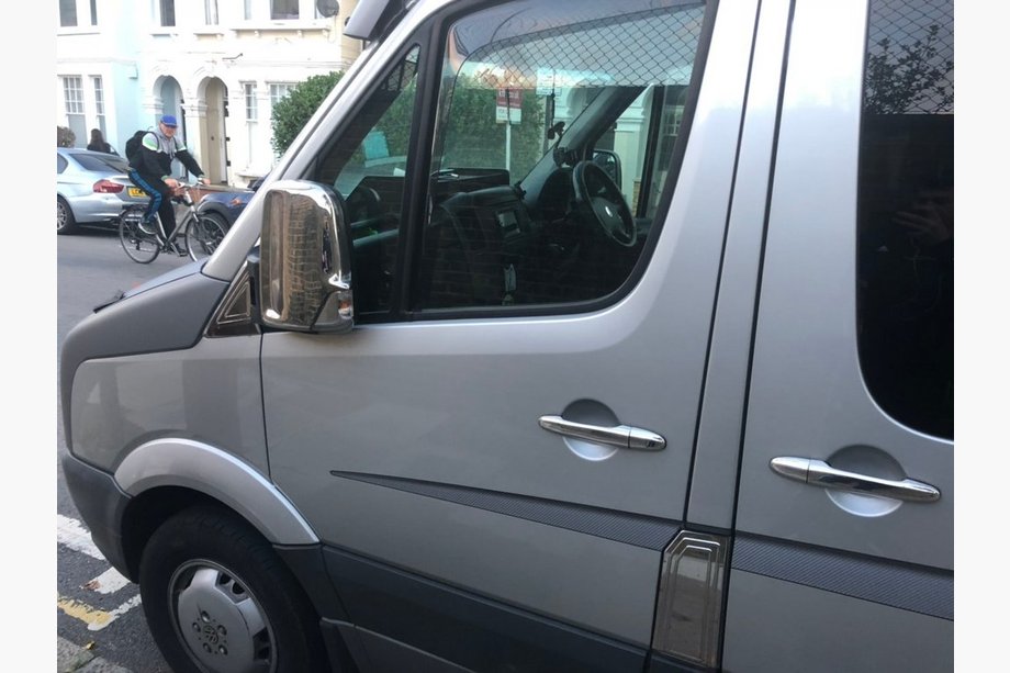 Volkswagen Crafter 2006-2016 рр. Накладка на бак (нерж.) Фото 2