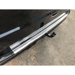 Накладка на задній бампер з загином (Carmos V1, нерж) фото 2