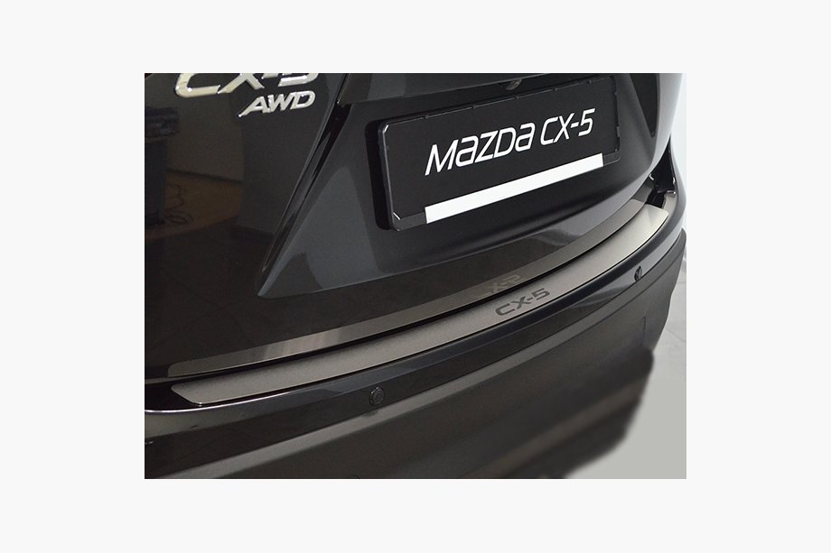 Mazda CX-5 2012-2017 рр. Накладка на задній бампер Натаніка (нерж.) Image