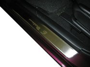 Mazda 3 2003-2009 рр. Накладки на пороги Натанико (4 шт., нерж.) фото 1