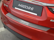 Mazda 6 2012-2024 рр. Накладка на задній бампер Натанико (4D, нерж.) фото 1