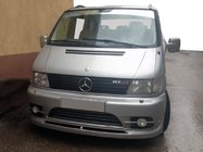 Mercedes Vito W638 1996-2003 рр. Накладка на передній бампер Озель V1 (під фарбування) фото 2