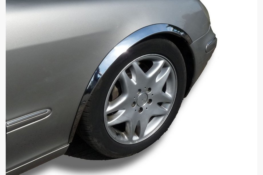 Mercedes S-сlass W220 1998-2005 рр. Накладки на арки (4 шт, нерж) Image