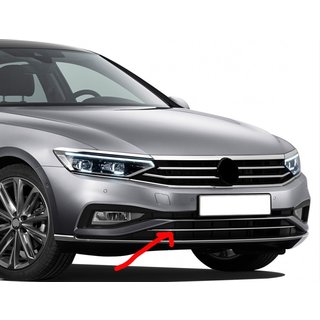 Верхня смужка в бампер (2019+, 1 шт, нерж) Volkswagen Passat B8 2015-2023 рр. фото 1