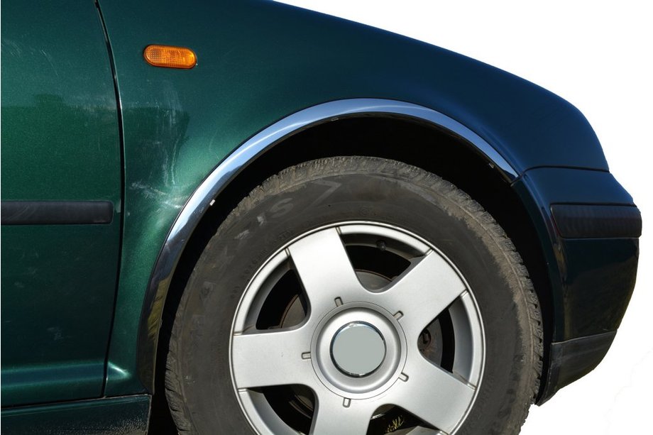 Volkswagen Golf 4 1997-2006 рр. Накладки на арки (4 шт, нерж) Image