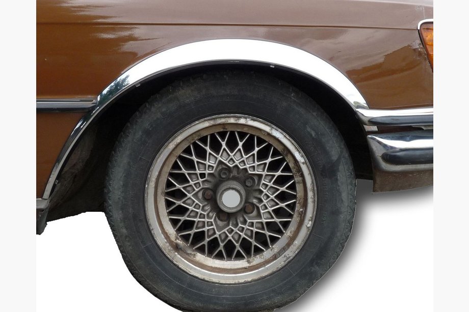 Mercedes W116 1972-1980 рр. Накладки на арки (4 шт, нерж) Image