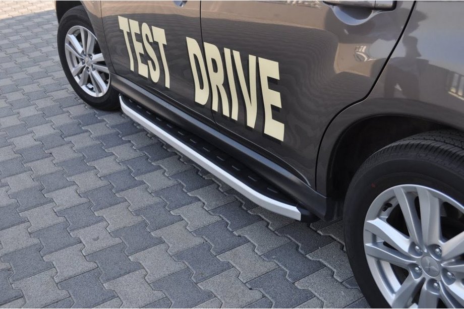 Peugeot 4008 2012-2017 рр. Бокові пороги Fullmond (2 шт., алюм.) Image