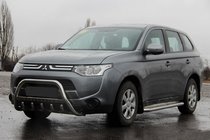 Mitsubishi Outlander 2012-2021 рр. Кенгурятник WT004 (нерж.) фото 1