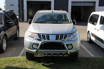 Mitsubishi L200 2015-2024 рр. Кенгурятник WT003 (нерж) фото 2