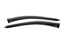 Volkswagen T5 Transporter 2003-2010 рр. Вітровики з хромованим молдингом (2 шт, Niken) фото 1